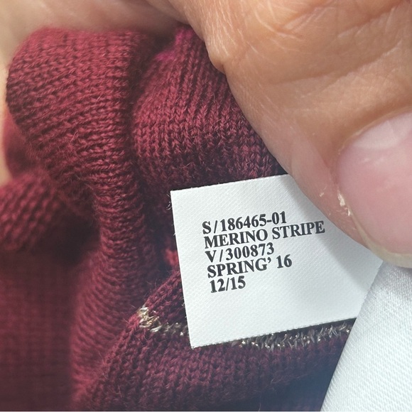 Banana republic merino wool striped crewneck sweater - Picture 4 of 5